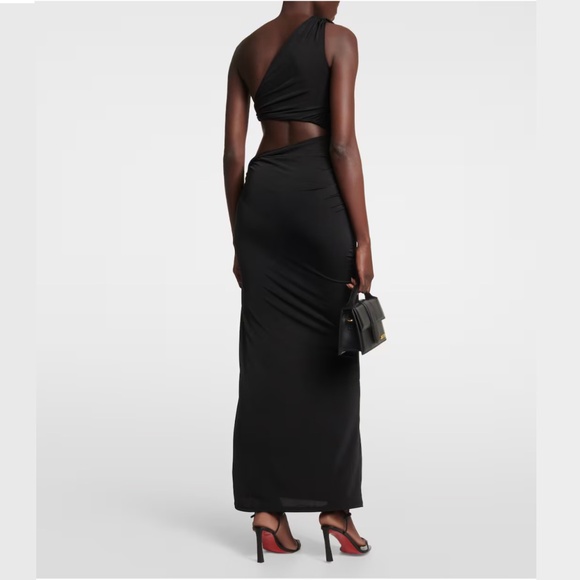 Jade Swim NWT, Black one-shoulder cutout maxi dress S - Picture 7 of 11